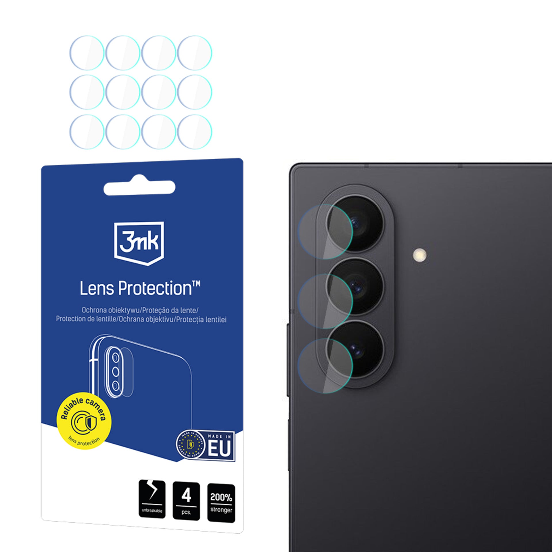 3mk Lens Protection hibridi stiklas Samsung Galaxy Z Fold 8 Ultra -- Samsung Galaxy Z Fold 8 Ultra