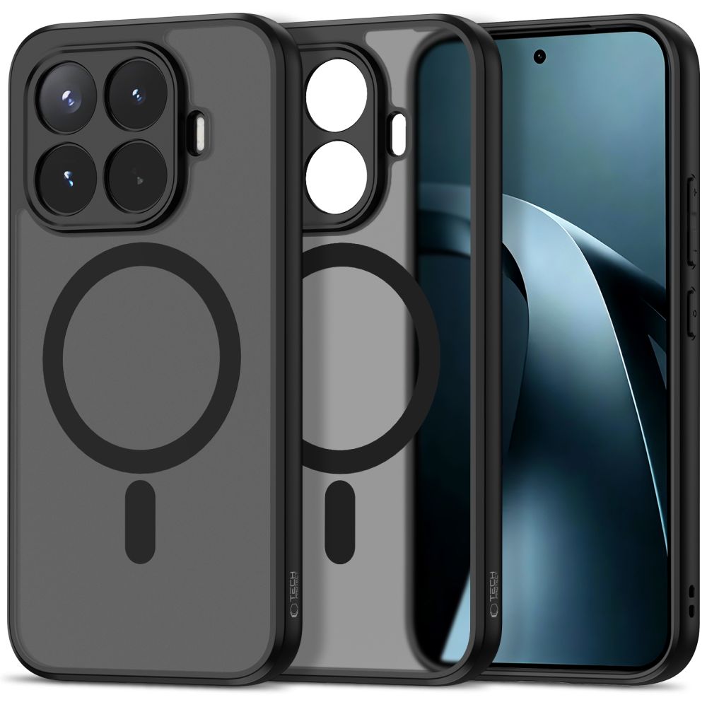 Dėklas Tech-Protect Magmat MagSafe skirtas Xiaomi 17T - juodas matinis -- Xiaomi 17T