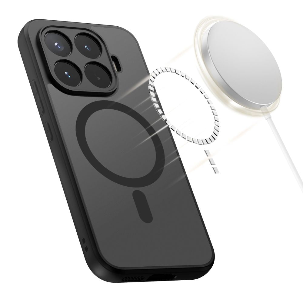 Dėklas Tech-Protect Magmat MagSafe skirtas Xiaomi 17T - juodas matinis -- Xiaomi 17T