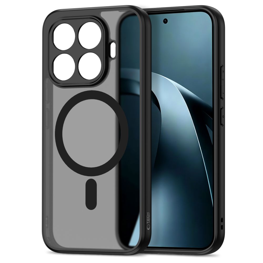 Dėklas Tech-Protect Magmat MagSafe skirtas Xiaomi 17T Pro - juodas matinis -- Xiaomi 17T Pro