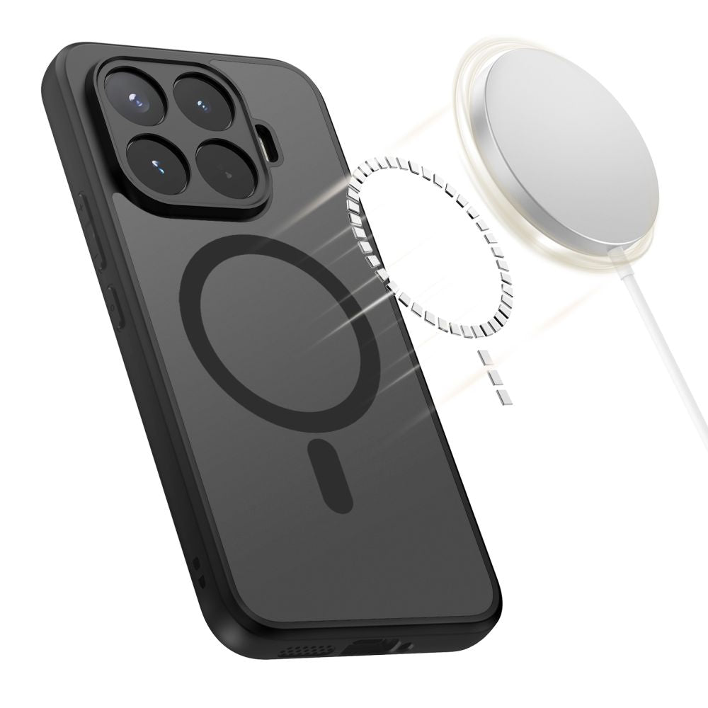 Dėklas Tech-Protect Magmat MagSafe skirtas Xiaomi 17T Pro - juodas matinis -- Xiaomi 17T Pro