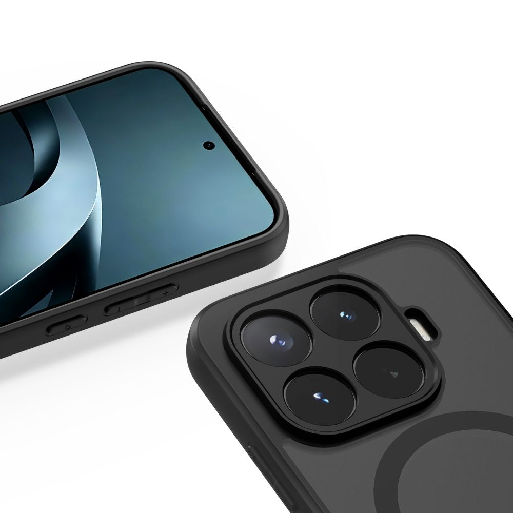 Dėklas Tech-Protect Magmat MagSafe skirtas Xiaomi 17T Pro - juodas matinis -- Xiaomi 17T Pro
