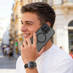 Dėklas Tech-Protect Magmat MagSafe skirtas Xiaomi 17T Pro - juodas matinis -- Xiaomi 17T Pro