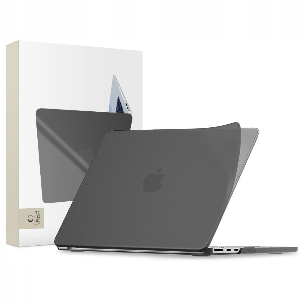 Dėklas Tech-Protect Softshell skirtas MacBook Air 15 2023 / 2024 / 2025 / 2026 - juodas matinis -- MacBook Air 15"...