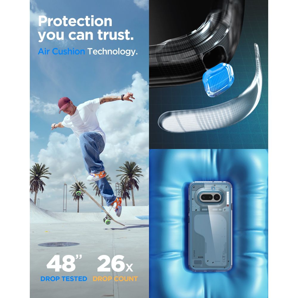 Dėklas Spigen Ultra Hybrid skirtas Nothing Phone 4A - skaidrus -- Nothing Phone (4a)