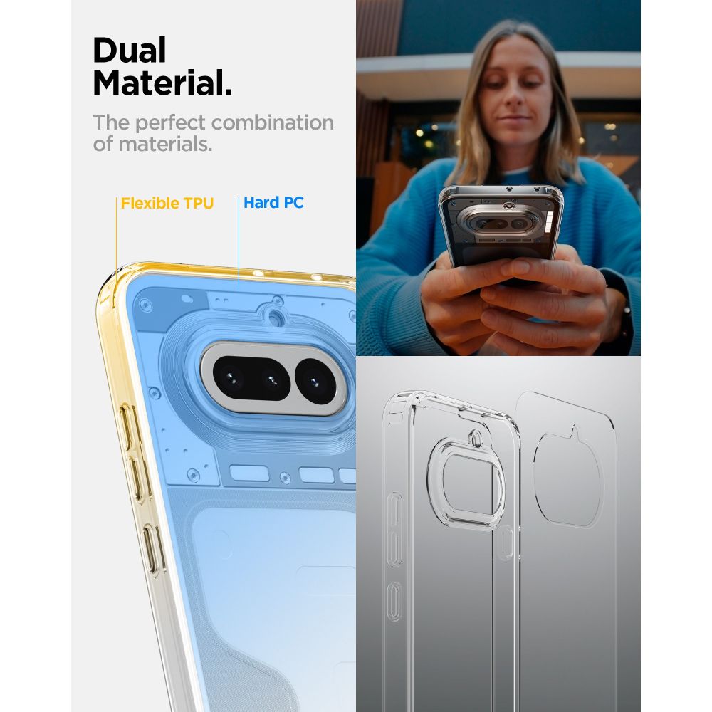 Dėklas Spigen Ultra Hybrid skirtas Nothing Phone 4A - skaidrus -- Nothing Phone (4a)