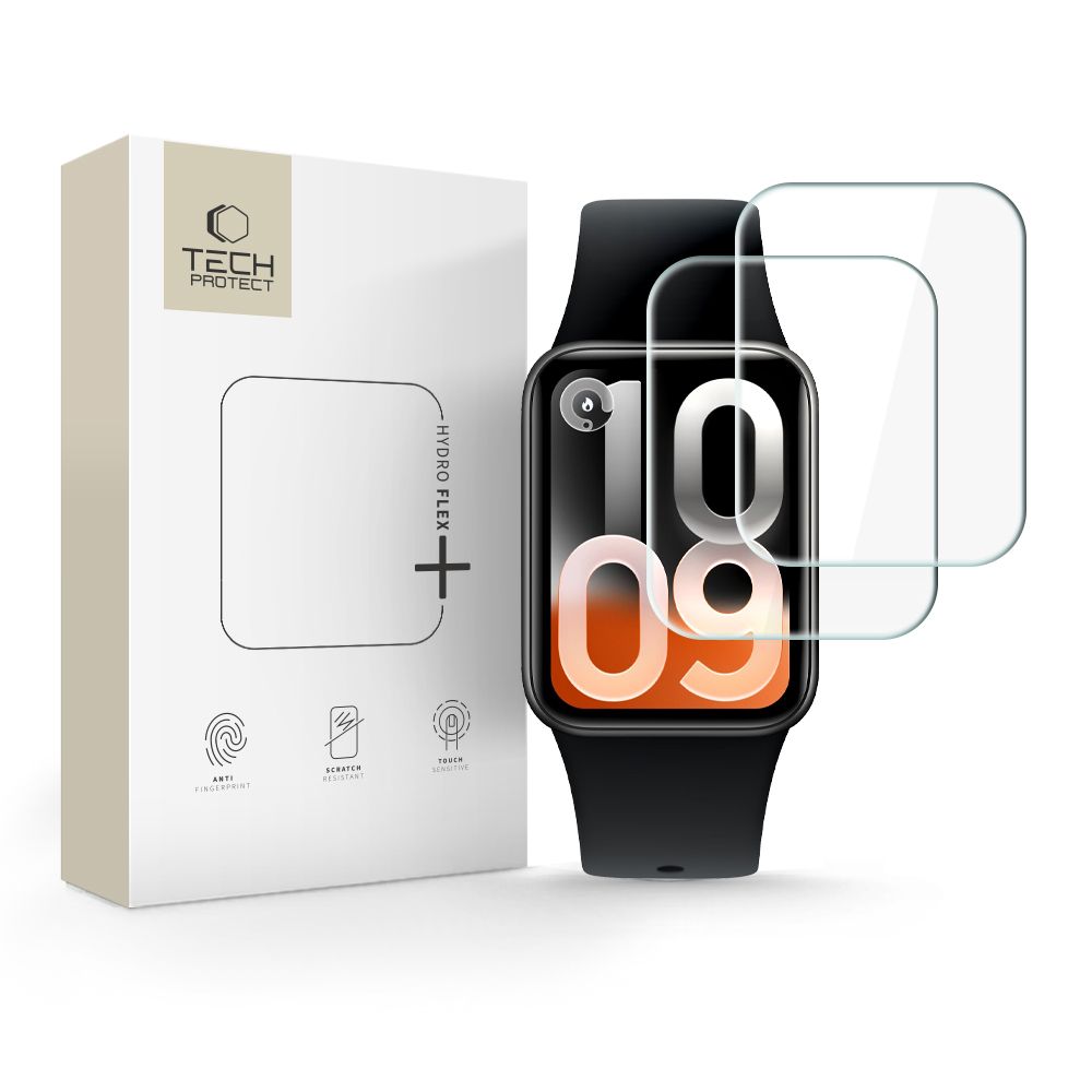 Tech-Protect Hydro flex+ 2 vnt. hidrogelio plėvelė Xiaomi Smart Band 10 Pro -- Xiaomi Smart Band 10 Pro