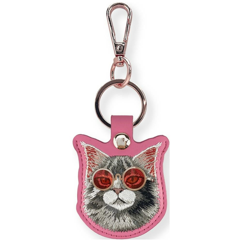 Nimmy Glasses Cool and Cute Cat dėklas lokalizatoriui - rožinis -- Cell phone cases and covers