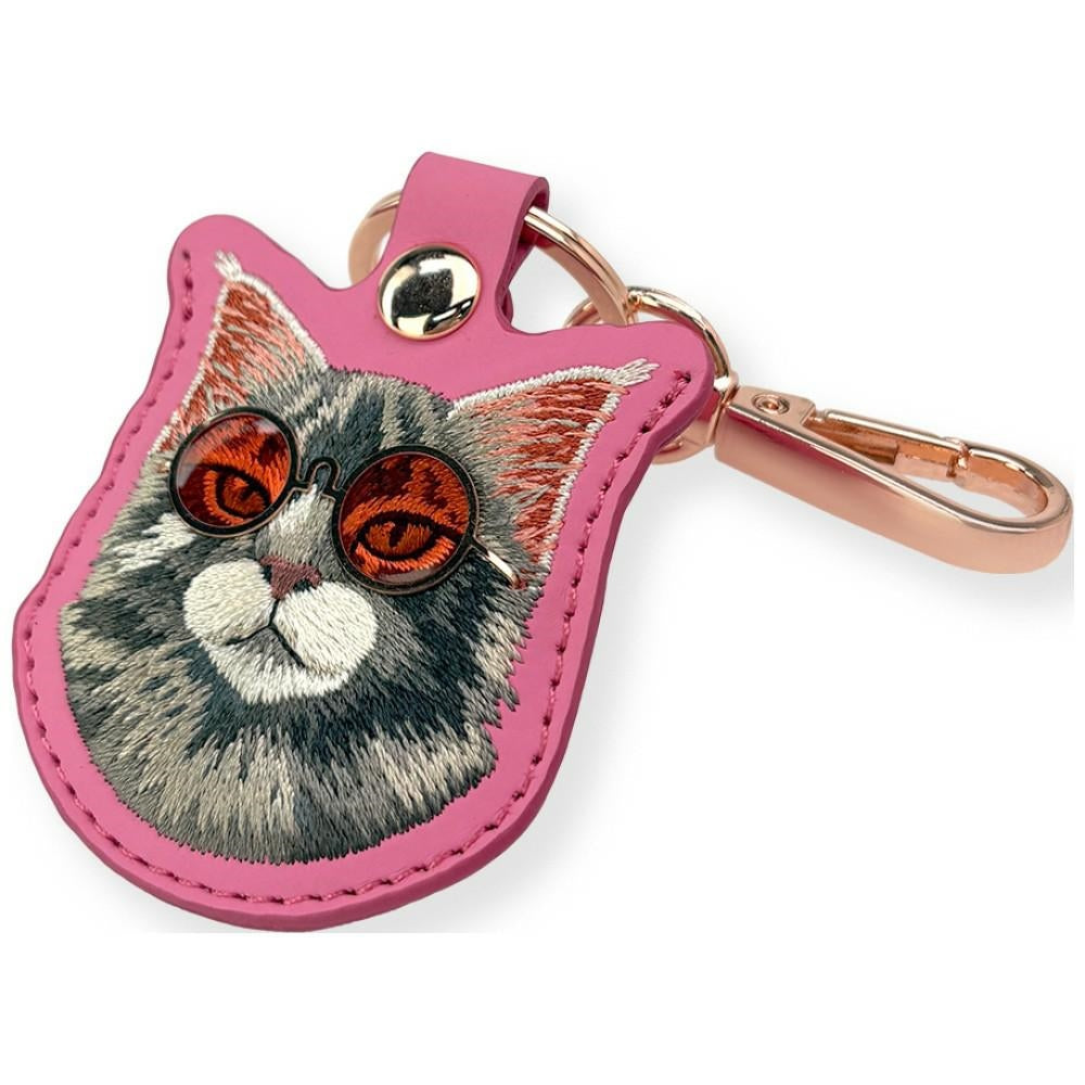 Nimmy Glasses Cool and Cute Cat dėklas lokalizatoriui - rožinis -- Cell phone cases and covers
