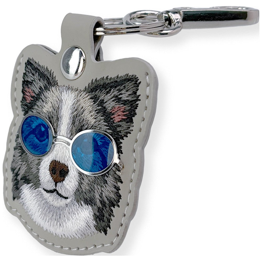 Nimmy Glasses Cool and Cute Dog dėklas lokalizatoriui - pilkas -- Cell phone cases and covers