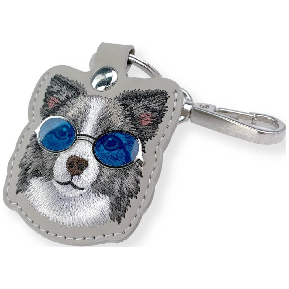 Nimmy Glasses Cool and Cute Dog dėklas lokalizatoriui - pilkas -- Cell phone cases and covers