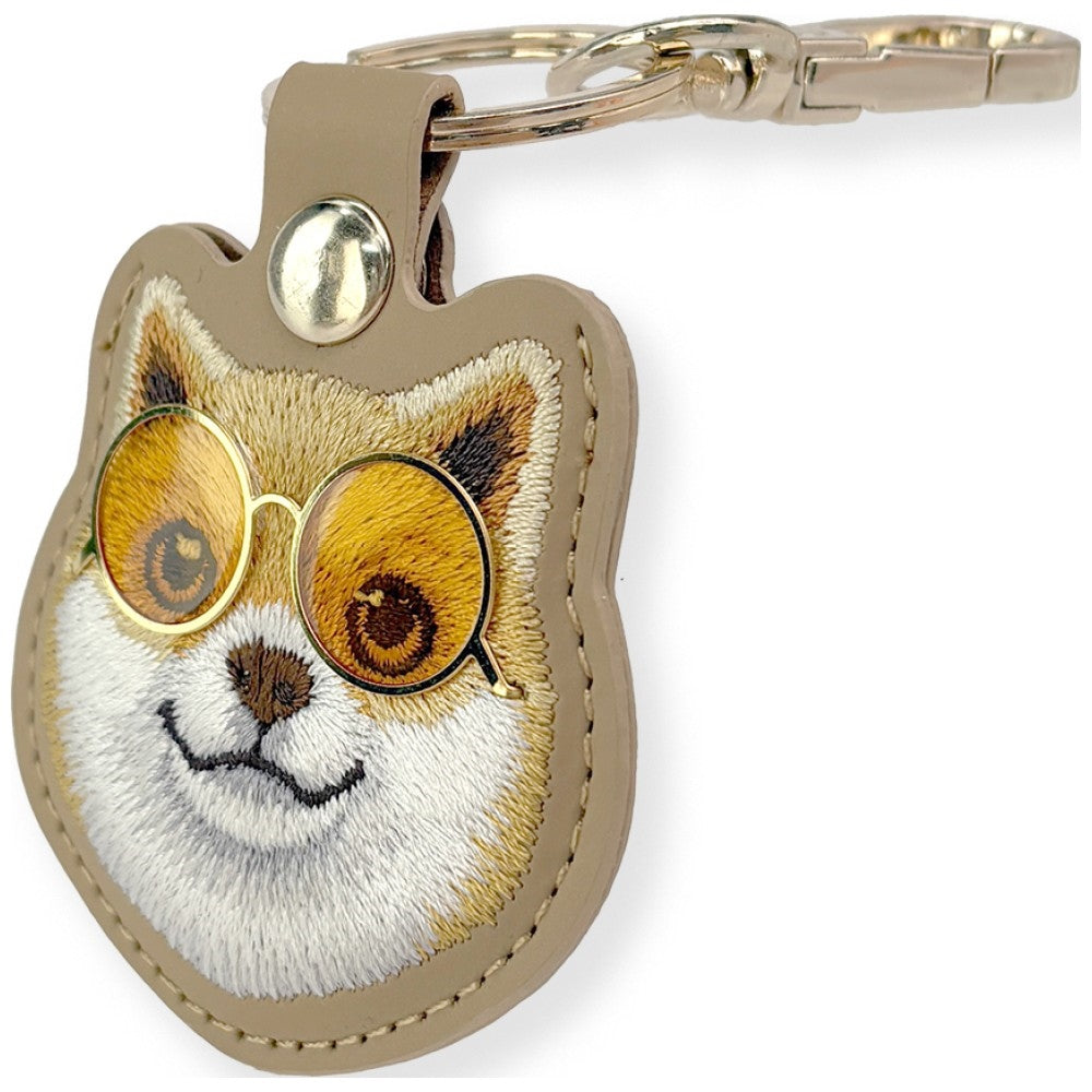 Nimmy Glasses Cool Dog dėklas lokalizatoriui - rudas -- Cell phone cases and covers