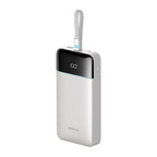 Cuktech LPB252N 120W 25000mAh išorinė baterija su integruotu USB-C kabeliu - balta -- Powerbanks