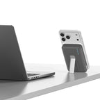 Cuktech WPB100 10000 mAh Qi2 magnetinė išorinė baterija 30W su stovu - juoda -- Powerbanks