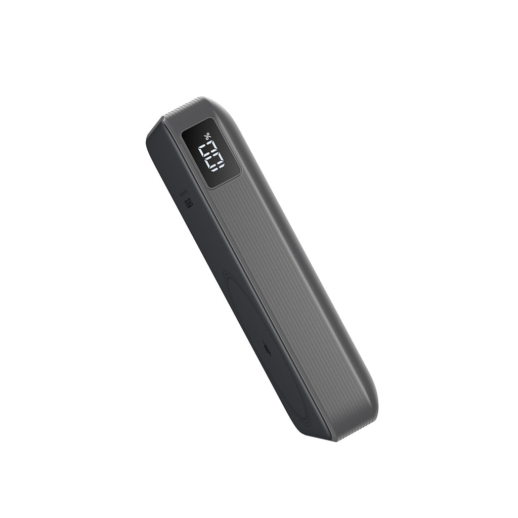 Cuktech WPB100 10000 mAh Qi2 magnetinė išorinė baterija 30W su stovu - juoda -- Powerbanks