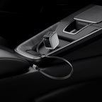 Cuktech CC903P 100W automobilinis įkroviklis su ekranu ir 70cm atsukinamu USB-C laidu - pilkas -- Car chargers