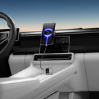 Cuktech CC903P 100W automobilinis įkroviklis su ekranu ir 70cm atsukinamu USB-C laidu - pilkas -- Car chargers