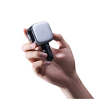 Cuktech CC903P 100W automobilinis įkroviklis su ekranu ir 70cm atsukinamu USB-C laidu - pilkas -- Car chargers