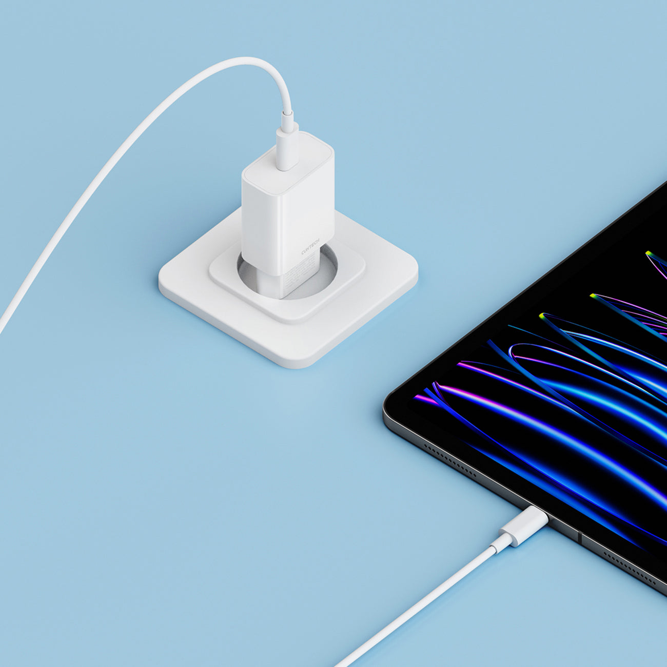 CUKTECH 20W Type-C Įkroviklis ES kištukas Baltas -- Cell phone chargers