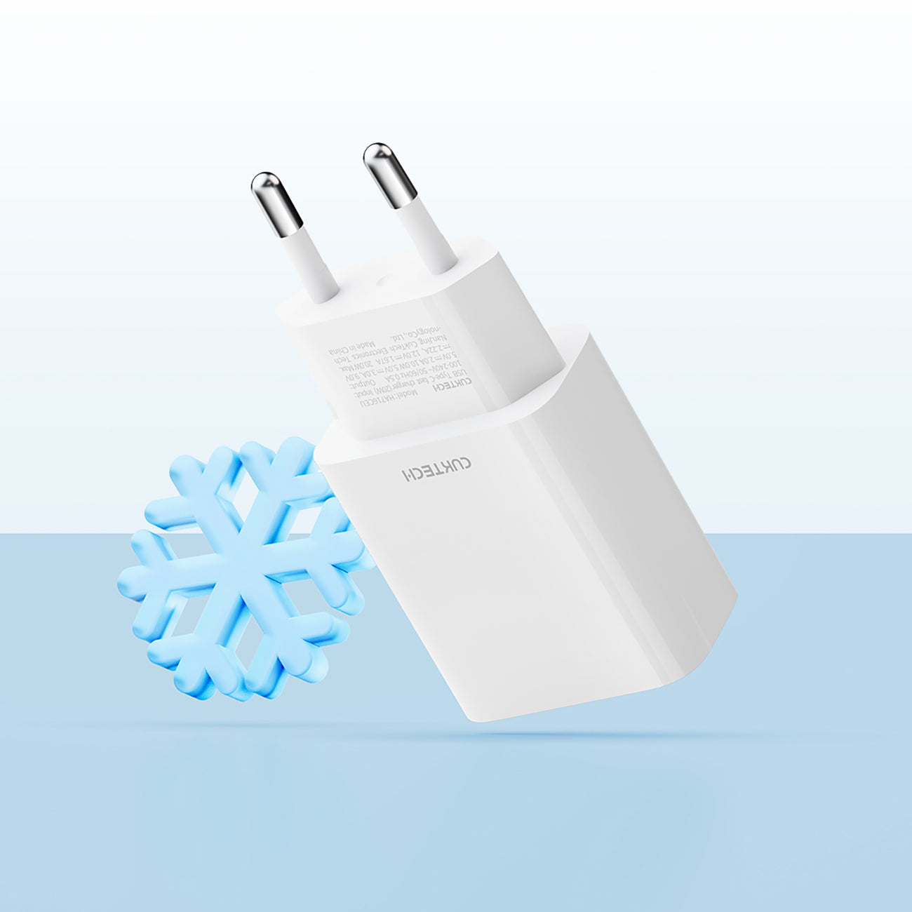 CUKTECH 20W Type-C Įkroviklis ES kištukas Baltas -- Cell phone chargers