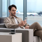 Cuktech AD1404UEU 140W GaN 3x USB-C + USB-A Sieninis įkroviklis su USB-C kabelu - Pilkas -- Cell phone chargers