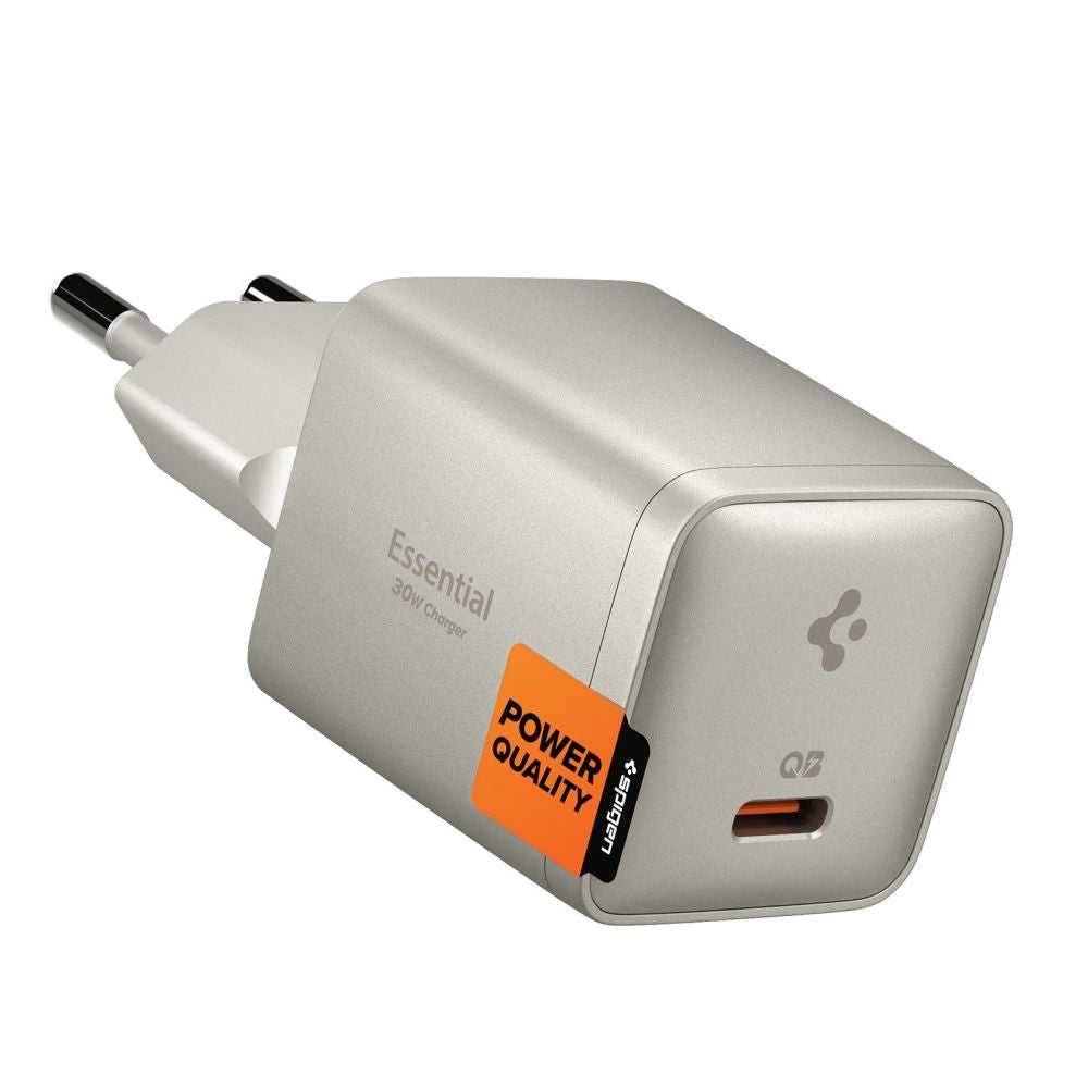 Tinklo įkroviklis Spigen Essential EE301EU 1 prievadas 30W - titano spalvos -- Cell phone chargers