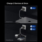 Tinklo įkroviklis Spigen Essential EE472EU-GAN 2 prievadai 47W - tamsiai pilkas -- Cell phone chargers