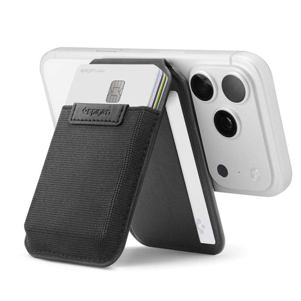 Spigen Slim Fold S314-4 MagSafe Telefonų Piniginė - Juoda -- Uncategorized
