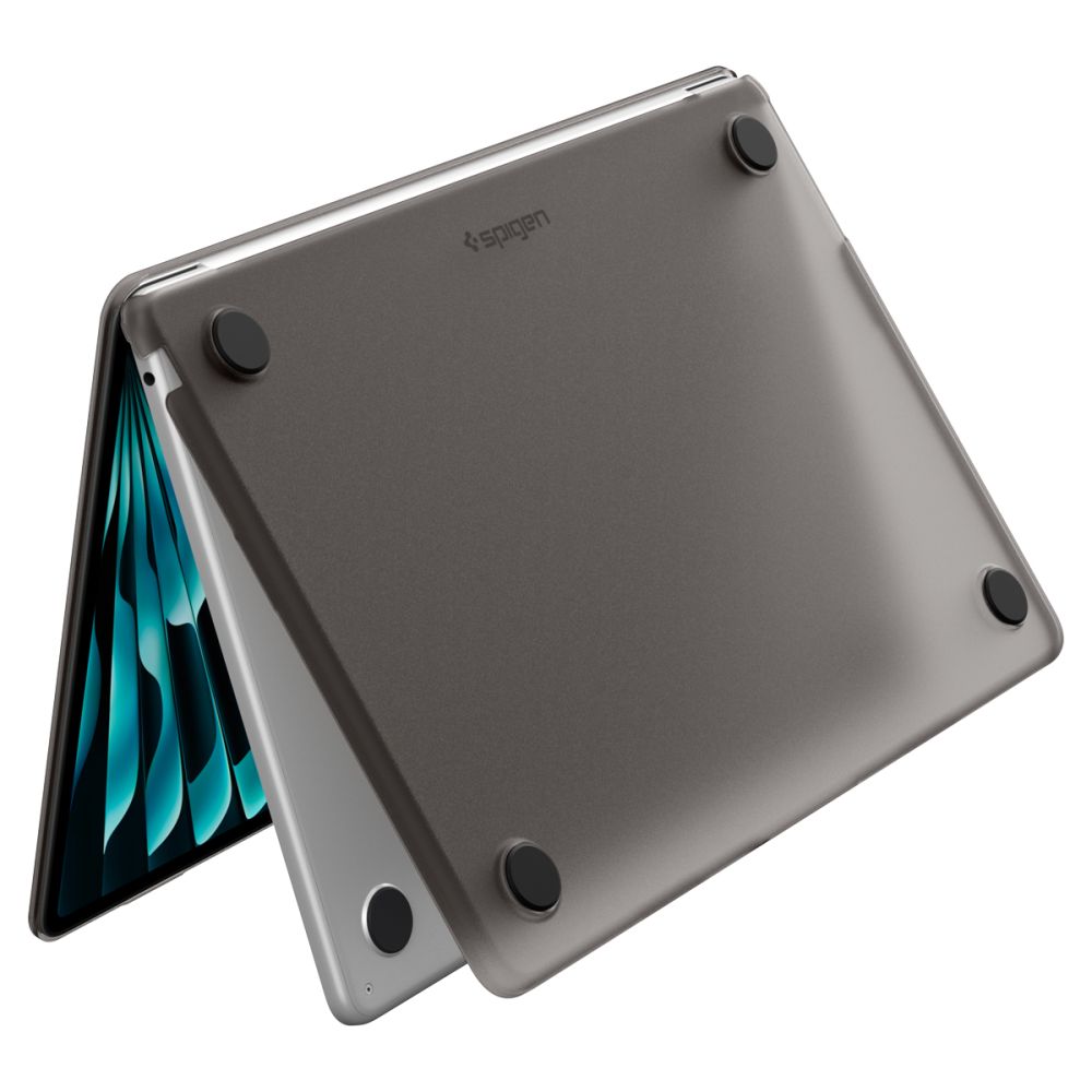 Dėklas Spigen AirSkin MacBook Air 13" 2023 / 2024 / 2025 / 2026 - pusiau skaidrus -- MacBook Air 13" 2023/2024/2025/2026