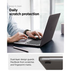 Dėklas Spigen AirSkin MacBook Air 13" 2023 / 2024 / 2025 / 2026 - pusiau skaidrus -- MacBook Air 13" 2023/2024/2025/2026