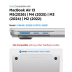 Dėklas Spigen AirSkin MacBook Air 13" 2023 / 2024 / 2025 / 2026 - skaidrus -- MacBook Air 13" 2023/2024/2025/2026