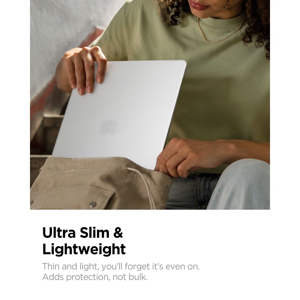 Dėklas Spigen AirSkin MacBook Air 13" 2023 / 2024 / 2025 / 2026 - skaidrus -- MacBook Air 13" 2023/2024/2025/2026