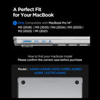Dėklas Spigen AirSkin MacBook Pro 14" 2021 / 2023 / 2024 / 2025 / 2026 - skaidrus matinis -- MacBook Pro 14"...