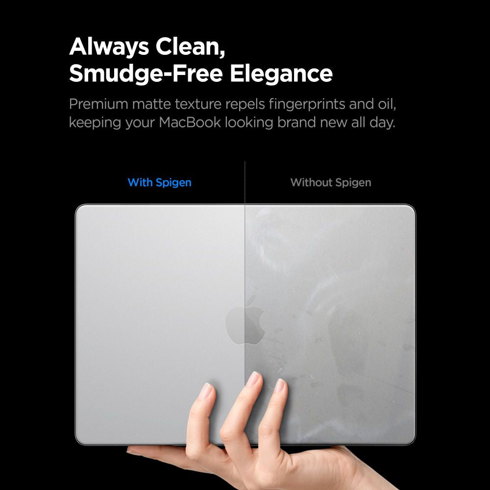 Dėklas Spigen AirSkin MacBook Pro 14" 2021 / 2023 / 2024 / 2025 / 2026 - skaidrus matinis -- MacBook Pro 14"...