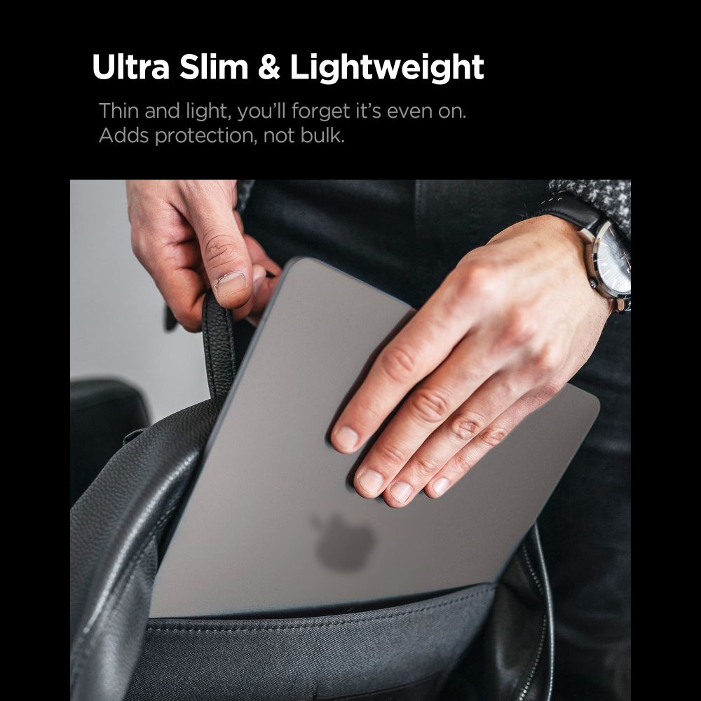 Dėklas Spigen AirSkin MacBook Pro 14" 2021 / 2023 / 2024 / 2025 / 2026 - pusiau skaidrus -- MacBook Pro 14"...