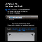 Spigen AirSkin dėklas MacBook Pro 16" 2021 / 2023 / 2024 / 2025 / 2026 - pusiau permatomas -- MacBook Pro 16"...