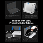 Spigen AirSkin dėklas MacBook Pro 16" 2021 / 2023 / 2024 / 2025 / 2026 - matinis permatomas -- MacBook Pro 16"...