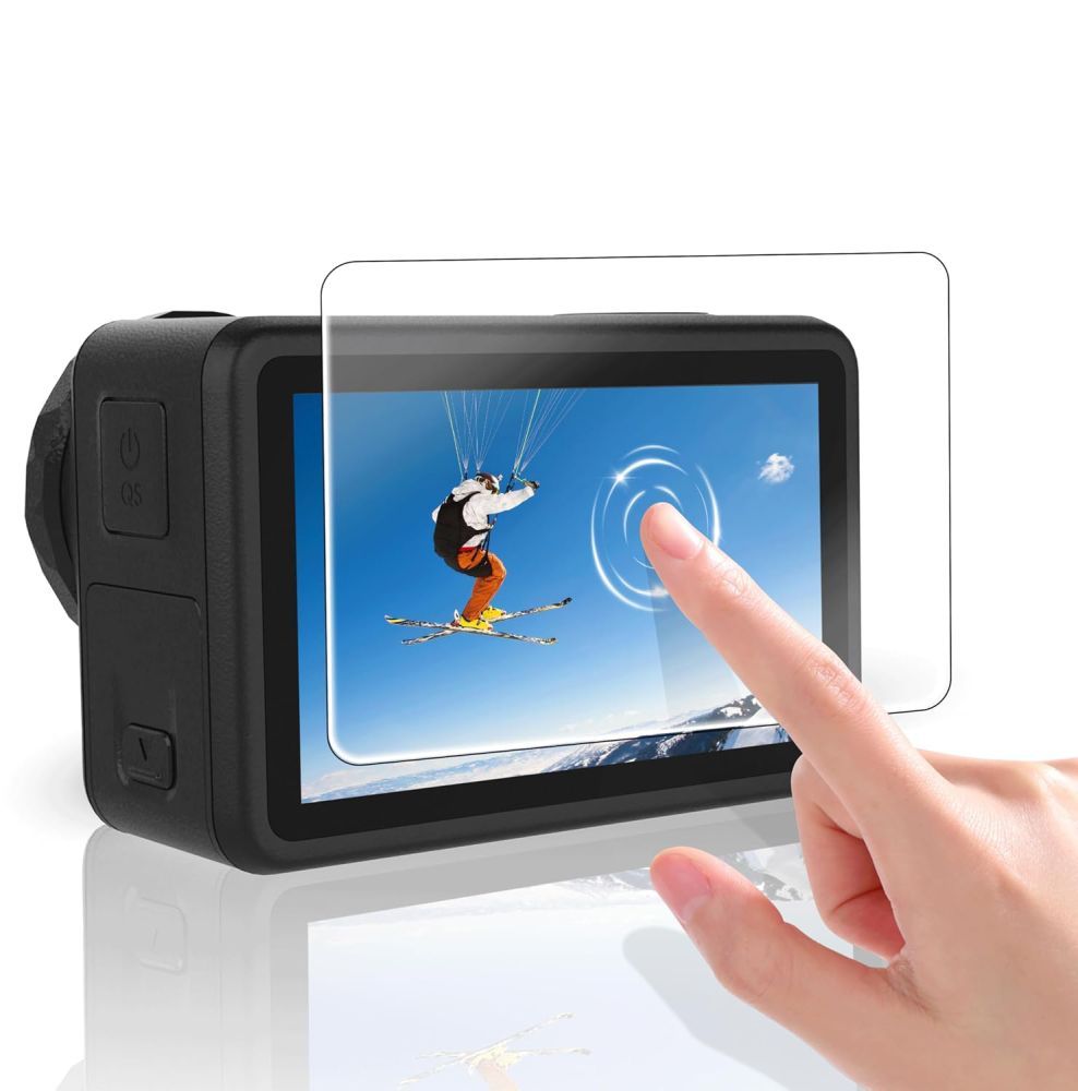 Grūdintas stiklas Tech-Protect Glass Fit+ 2-Set skirtas DJI Osmo Action 6 -- DJI Osmo Action 6