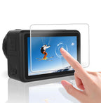 Grūdintas stiklas Tech-Protect Glass Fit+ 2-Set skirtas DJI Osmo Action 6 -- DJI Osmo Action 6
