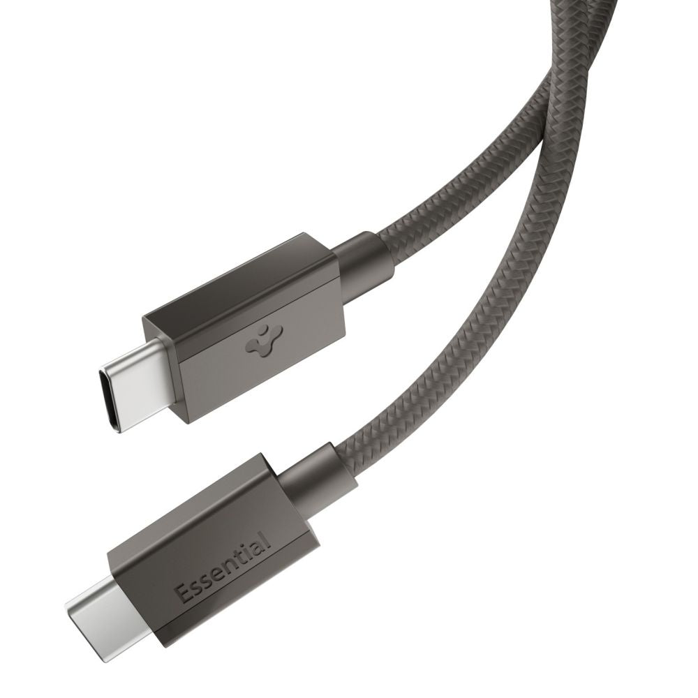 Spigen Essential EB6015CC USB-C 60W 150 cm Kabelis - Tamsiai pilkas -- Cell phone cables