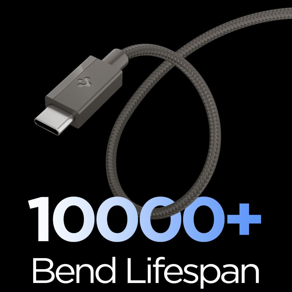 Spigen Essential EB6015CC USB-C 60W 150 cm Kabelis - Tamsiai pilkas -- Cell phone cables