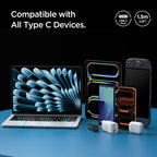 Spigen Essential EB6015CC USB-C 60W 150 cm Kabelis - Tamsiai pilkas -- Cell phone cables