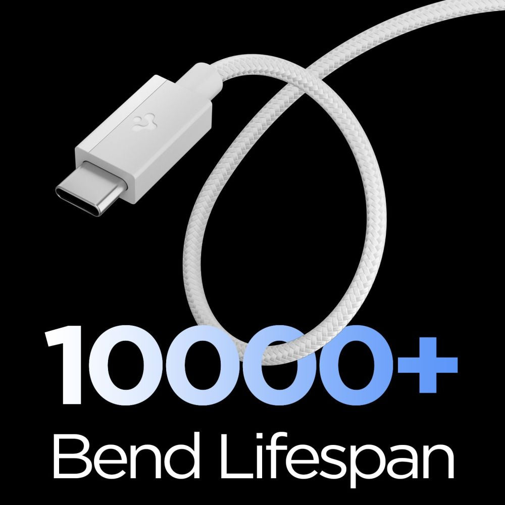 Laidas Spigen Essential EB6015CC USB-C 60W 150 cm - baltas -- Cell phone cables