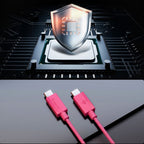 Laidas Spigen Essential EB6015CC USB-C 60W 100 cm - rožinis -- Cell phone cables