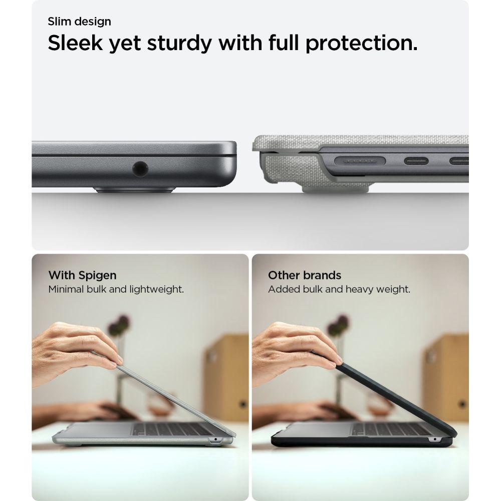 Spigen Urban Fit dėklas MacBook Air 15" 2023 / 2024 / 2025 / 2026 - pilkas -- MacBook Air 15" 2023/2024/2025/2026