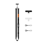 Tech-Protect C9S Rope Crossbody Telefono Dirželis - Juodai-Oranžinis -- Other phone accessories