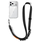 Tech-Protect C9S Rope Crossbody Telefono Dirželis - Juodai-Oranžinis -- Other phone accessories