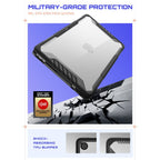 Supcase Unicorn Beetle Pro dėklas MacBook Neo 13" 2026 – skaidrus-juodas -- MacBook Neo 13" 2026