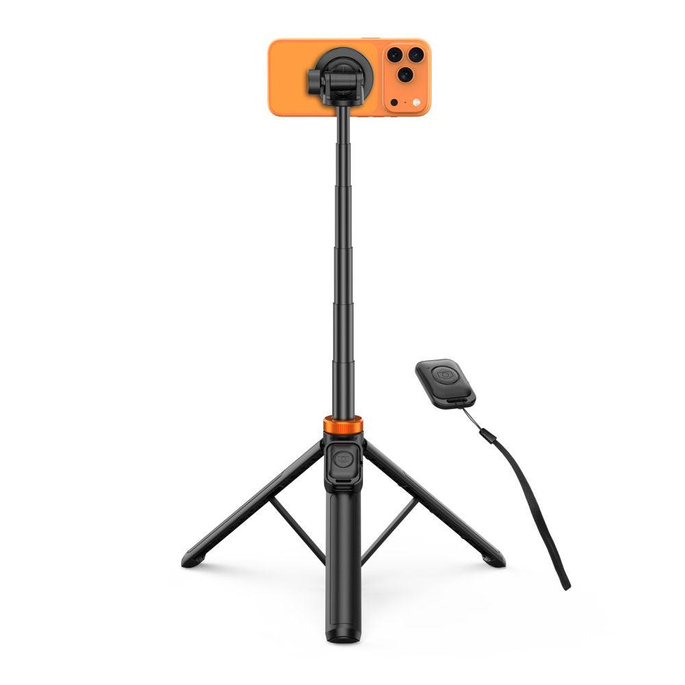 Savifotografinis lazdas Tech-Protect L03S MagSafe Bluetooth savifotografinis lazdas su trikoja – juodas -- Selfie Sticks...