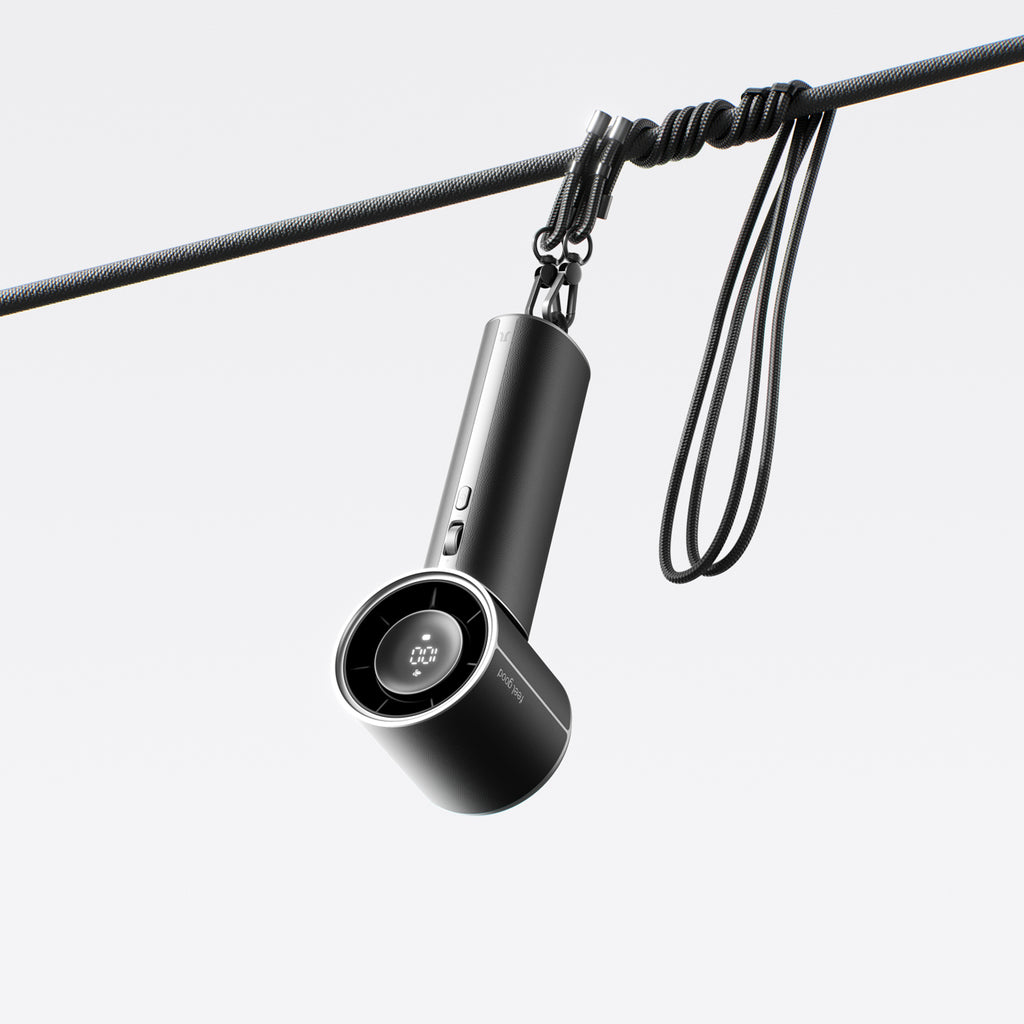 Jisulife Handheld Fan Pro1 Mini 4250mAh USB-C nešiojamasis ventiliatorius-pūtimas - juodas -- Handheld Fans